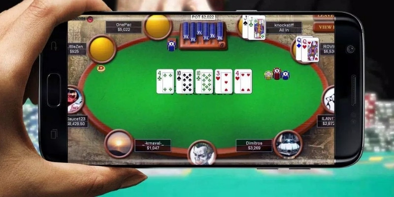 Thao tác cược tố của người chơi Poker